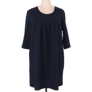 Juna Rose Size XXL Blue Scoop‎ Neck 3/4 Sleeve Women's Dress